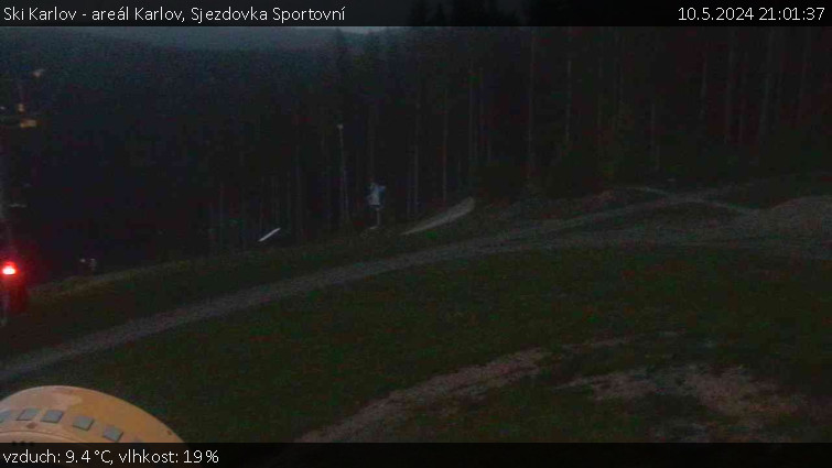 Ski Karlov - areál Karlov - Sjezdovka Sportovní - 10.5.2024 v 21:01