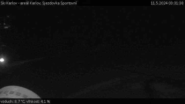 Ski Karlov - areál Karlov - Sjezdovka Sportovní - 11.5.2024 v 03:31