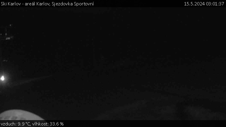 Ski Karlov - areál Karlov - Sjezdovka Sportovní - 15.5.2024 v 03:01