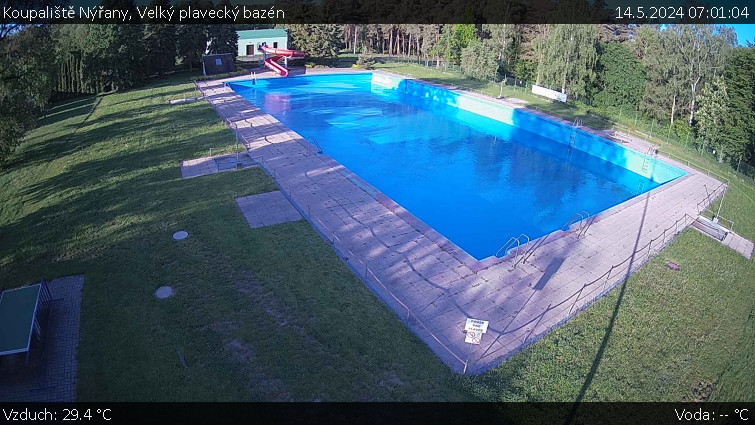 Koupaliště Nýřany - Velký plavecký bazén - 14.5.2024 v 07:01