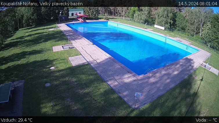 Koupaliště Nýřany - Velký plavecký bazén - 14.5.2024 v 08:01