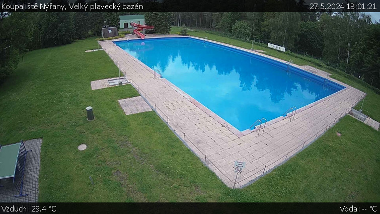 Koupaliště Nýřany - Velký plavecký bazén - 27.5.2024 v 13:01