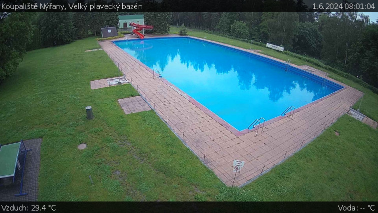 Koupaliště Nýřany - Velký plavecký bazén - 1.6.2024 v 08:01