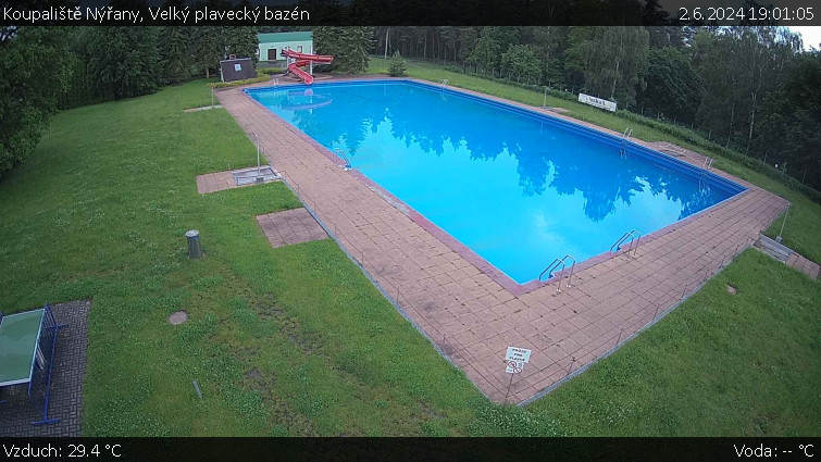 Koupaliště Nýřany - Velký plavecký bazén - 2.6.2024 v 19:01