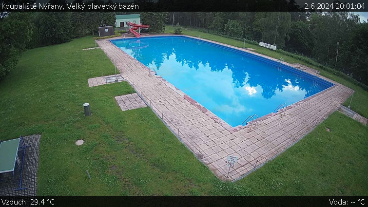 Koupaliště Nýřany - Velký plavecký bazén - 2.6.2024 v 20:01
