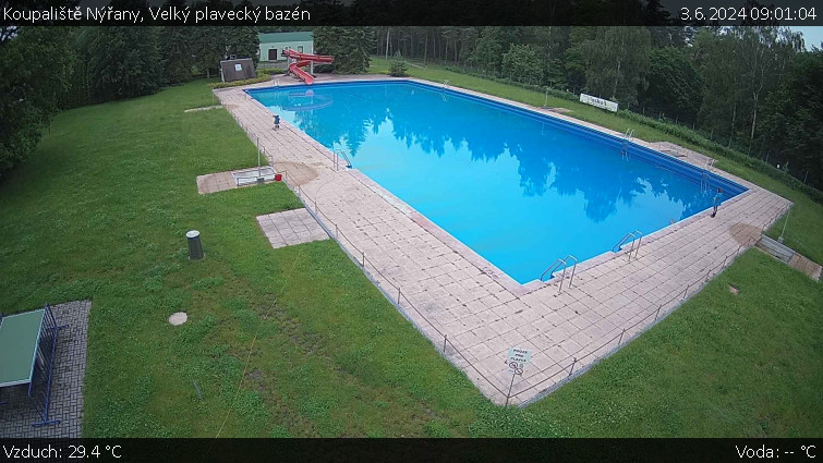 Koupaliště Nýřany - Velký plavecký bazén - 3.6.2024 v 09:01