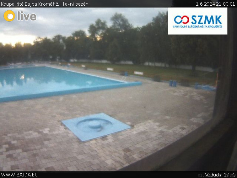 Koupaliště Bajda Kroměříž - Hlavní bazén - 1.6.2024 v 21:00