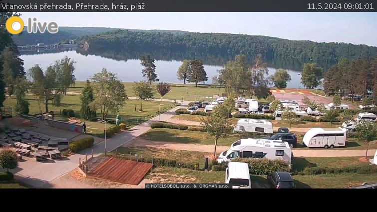 Vranovská přehrada - Přehrada, hráz, pláž - 11.5.2024 v 09:01