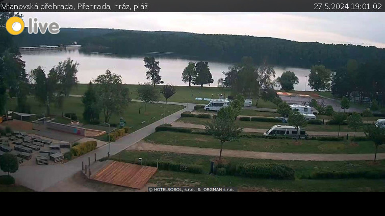 Vranovská přehrada - Přehrada, hráz, pláž - 27.5.2024 v 19:01