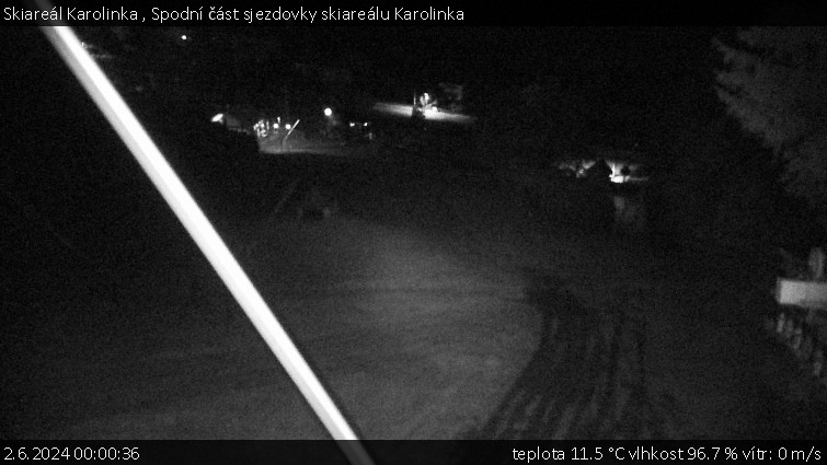 Skiareál Karolinka  - Spodní část sjezdovky skiareálu Karolinka - 2.6.2024 v 00:00