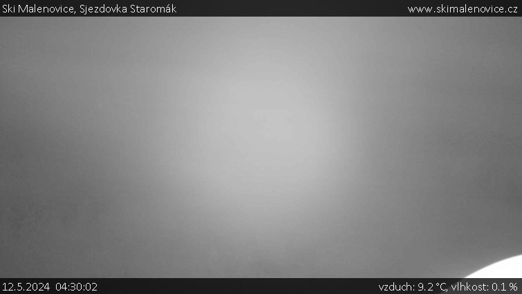 Ski Malenovice - Sjezdovka Staromák - 12.5.2024 v 04:30