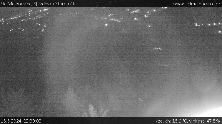 Ski Malenovice - Sjezdovka Staromák - 15.5.2024 v 22:30