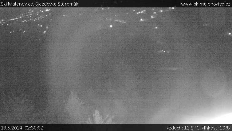Ski Malenovice - Sjezdovka Staromák - 18.5.2024 v 02:30