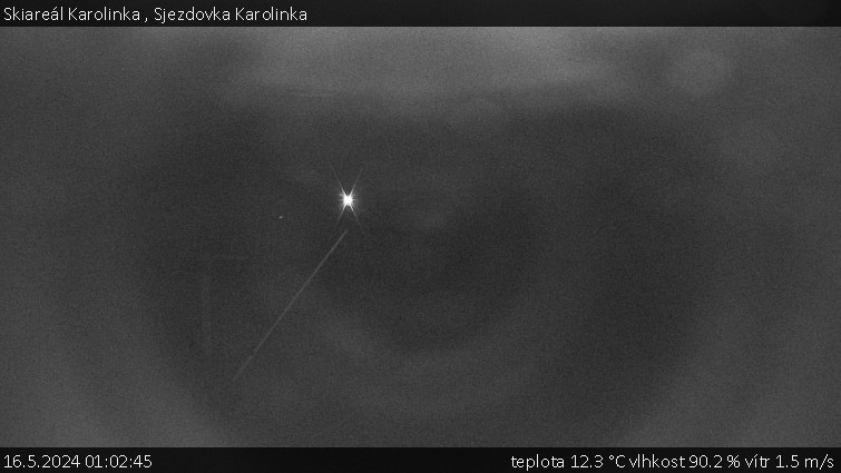 Skiareál Karolinka  - Sjezdovka Karolinka - 16.5.2024 v 01:02