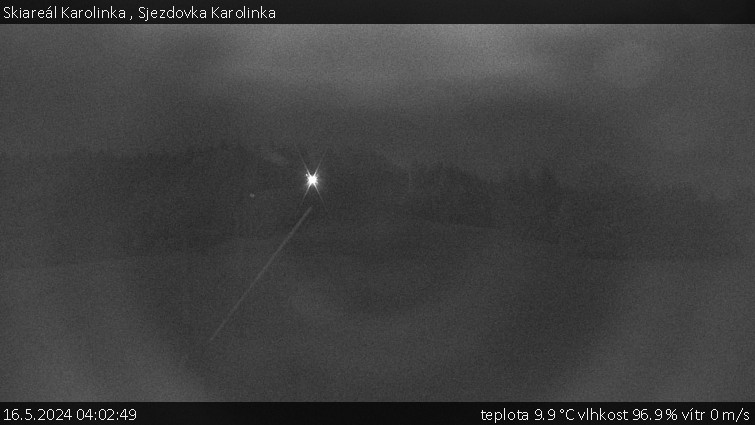 Skiareál Karolinka  - Sjezdovka Karolinka - 16.5.2024 v 04:02