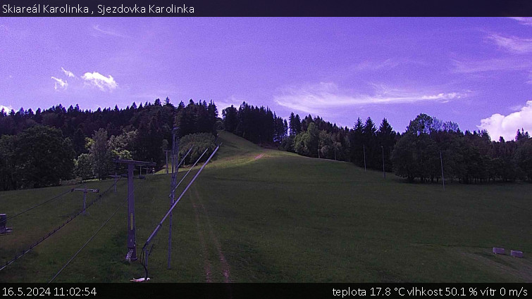 Skiareál Karolinka  - Sjezdovka Karolinka - 16.5.2024 v 11:02