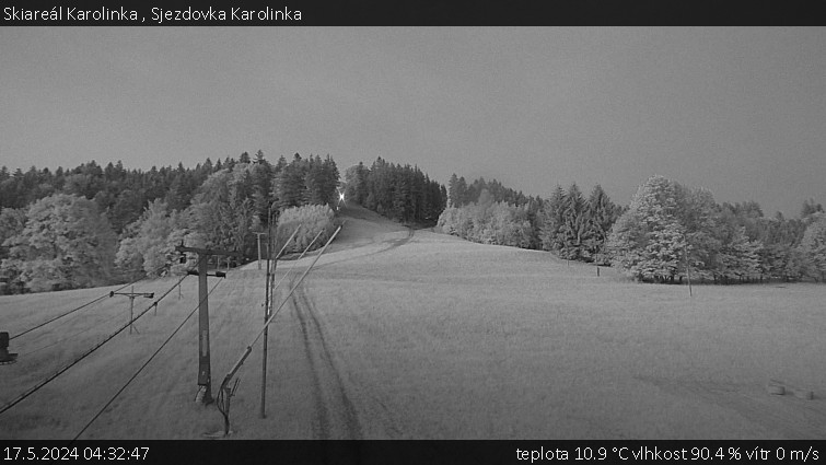 Skiareál Karolinka  - Sjezdovka Karolinka - 17.5.2024 v 04:32