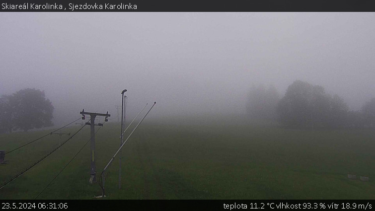 Skiareál Karolinka  - Sjezdovka Karolinka - 23.5.2024 v 06:31