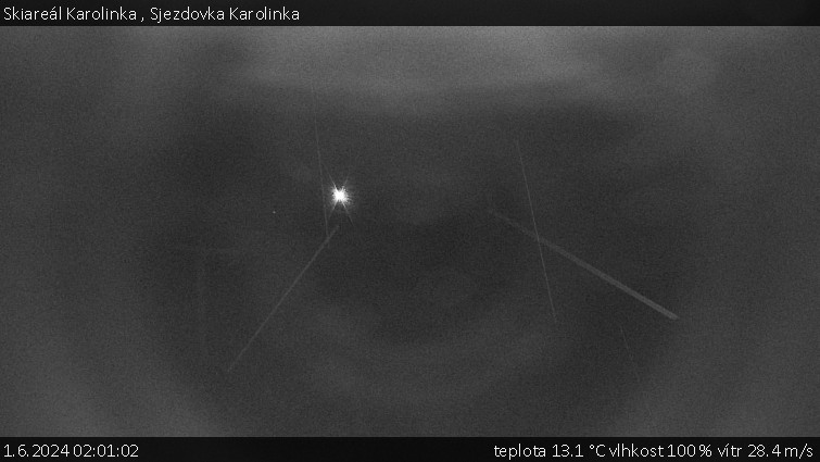 Skiareál Karolinka  - Sjezdovka Karolinka - 1.6.2024 v 02:01
