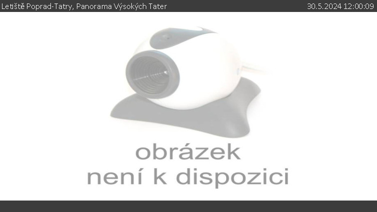 Letiště Poprad-Tatry - Panorama Výsokých Tater - 30.5.2024 v 12:00