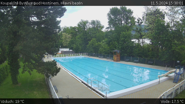 Koupaliště Bystřice pod Hostýnem - Hlavní bazén - 11.5.2024 v 15:30