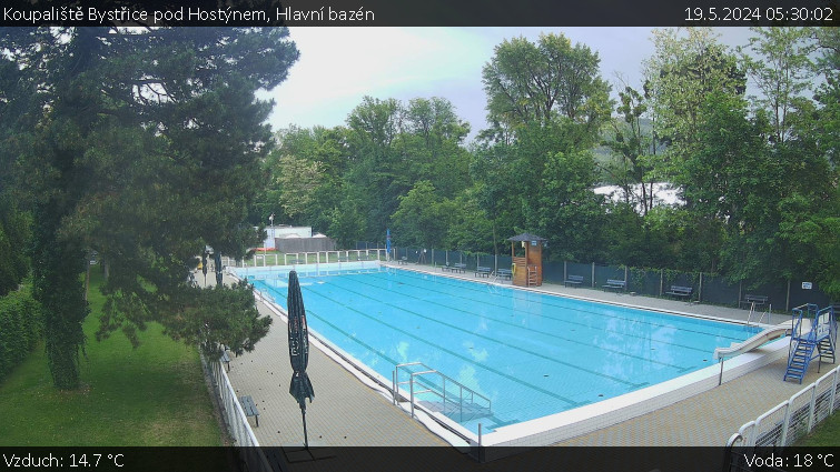 Koupaliště Bystřice pod Hostýnem - Hlavní bazén - 19.5.2024 v 05:30