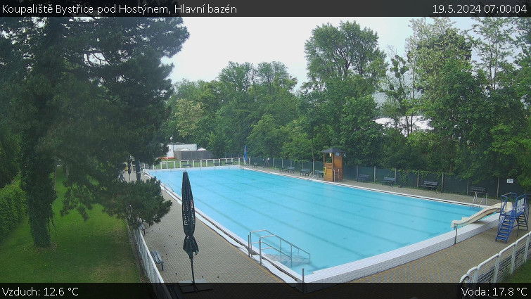 Koupaliště Bystřice pod Hostýnem - Hlavní bazén - 19.5.2024 v 07:00