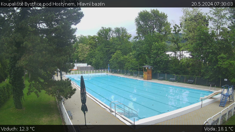 Koupaliště Bystřice pod Hostýnem - Hlavní bazén - 20.5.2024 v 07:30