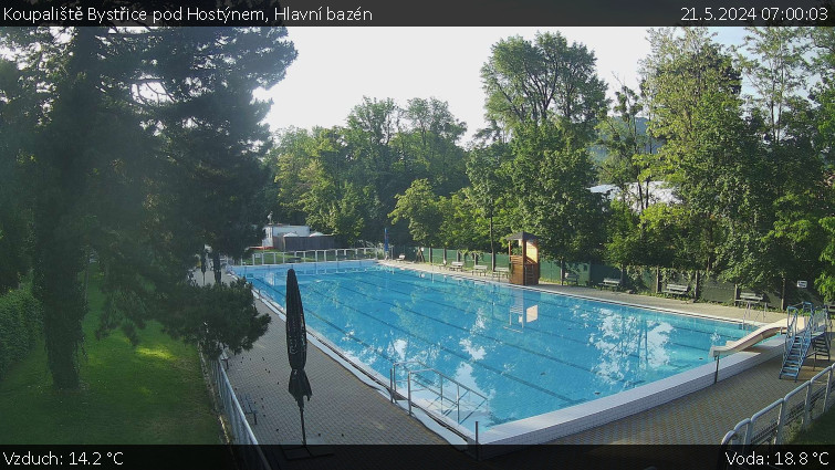 Koupaliště Bystřice pod Hostýnem - Hlavní bazén - 21.5.2024 v 07:00