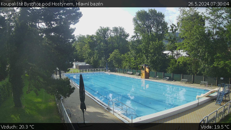 Koupaliště Bystřice pod Hostýnem - Hlavní bazén - 26.5.2024 v 07:30