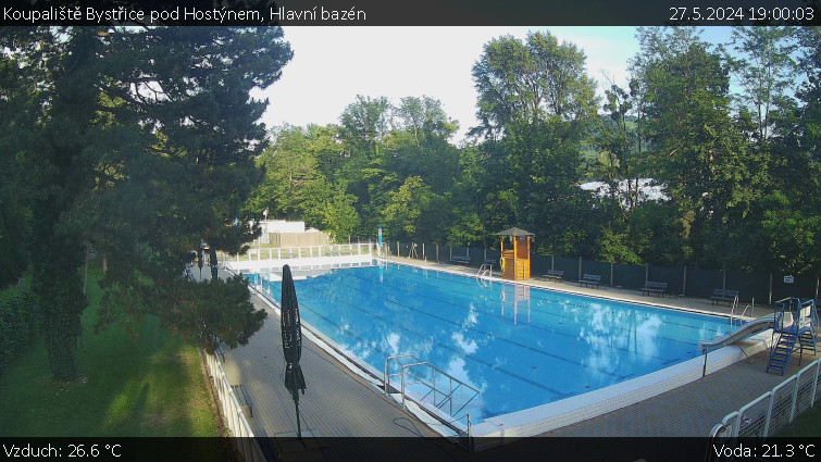 Koupaliště Bystřice pod Hostýnem - Hlavní bazén - 27.5.2024 v 19:00