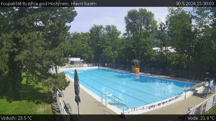 Koupaliště Bystřice pod Hostýnem - Hlavní bazén - 30.5.2024 v 15:30