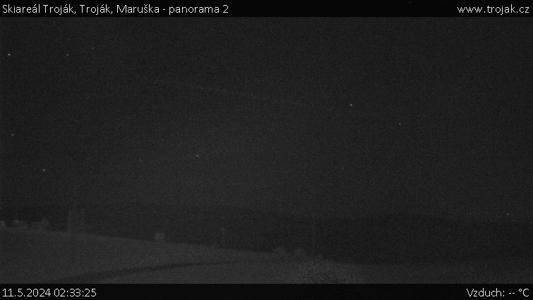 Skiareál Troják - Troják, Maruška - panorama 2 - 11.5.2024 v 02:33