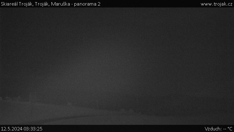 Skiareál Troják - Troják, Maruška - panorama 2 - 12.5.2024 v 03:33