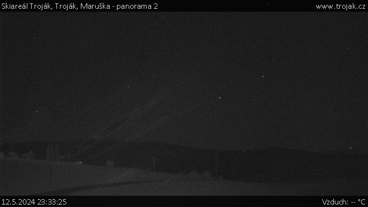 Skiareál Troják - Troják, Maruška - panorama 2 - 12.5.2024 v 23:33