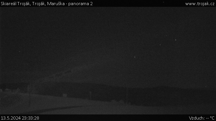 Skiareál Troják - Troják, Maruška - panorama 2 - 13.5.2024 v 23:33