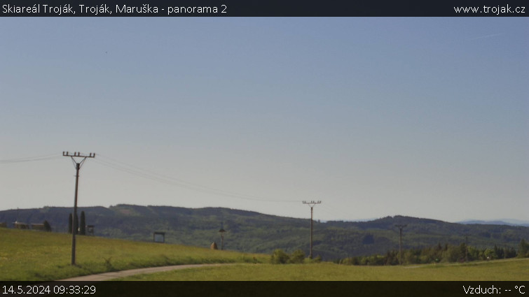 Skiareál Troják - Troják, Maruška - panorama 2 - 14.5.2024 v 09:33