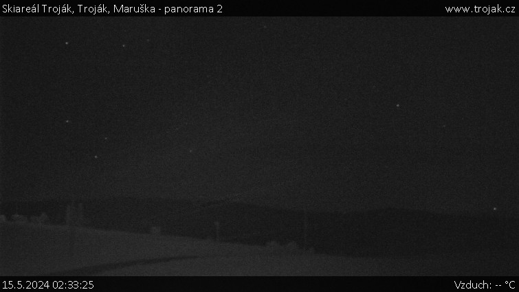 Skiareál Troják - Troják, Maruška - panorama 2 - 15.5.2024 v 02:33