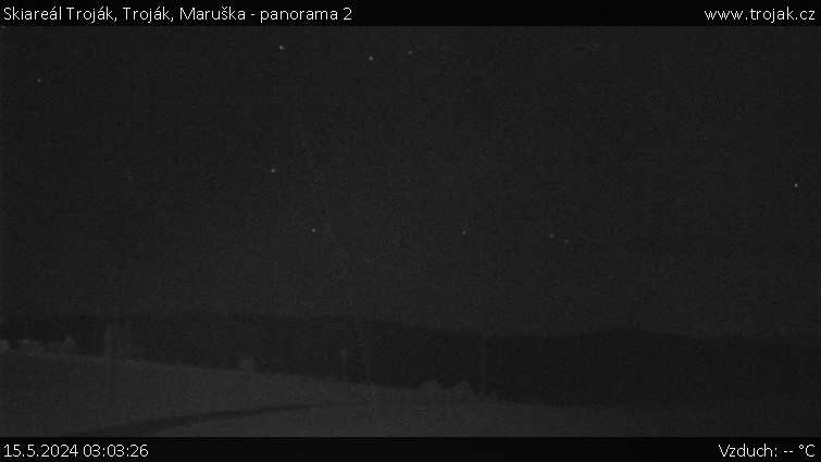 Skiareál Troják - Troják, Maruška - panorama 2 - 15.5.2024 v 03:03