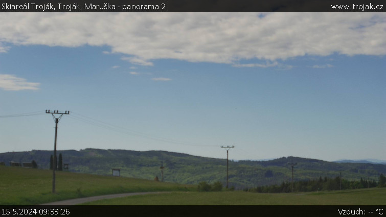 Skiareál Troják - Troják, Maruška - panorama 2 - 15.5.2024 v 09:33