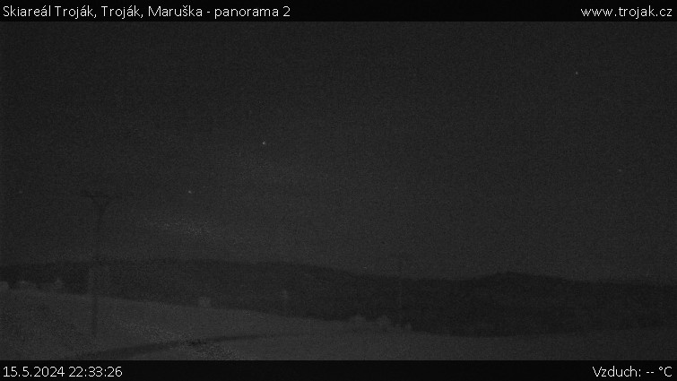 Skiareál Troják - Troják, Maruška - panorama 2 - 15.5.2024 v 22:33