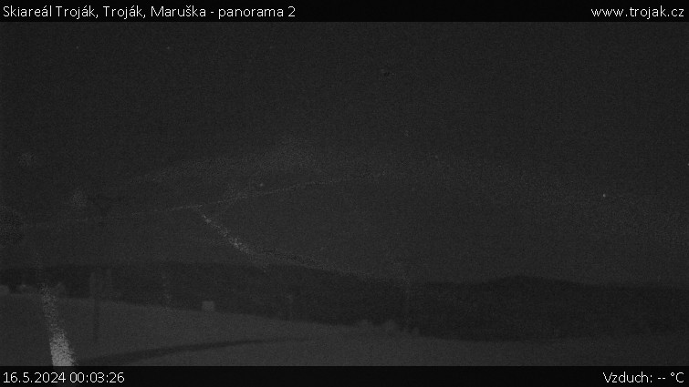 Skiareál Troják - Troják, Maruška - panorama 2 - 16.5.2024 v 00:03