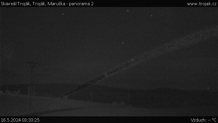Skiareál Troják - Troják, Maruška - panorama 2 - 16.5.2024 v 03:33