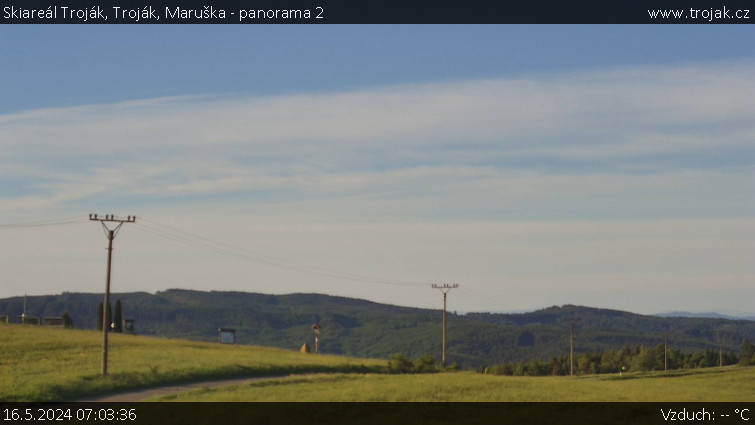 Skiareál Troják - Troják, Maruška - panorama 2 - 16.5.2024 v 07:03