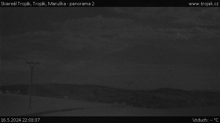 Skiareál Troják - Troják, Maruška - panorama 2 - 16.5.2024 v 22:03