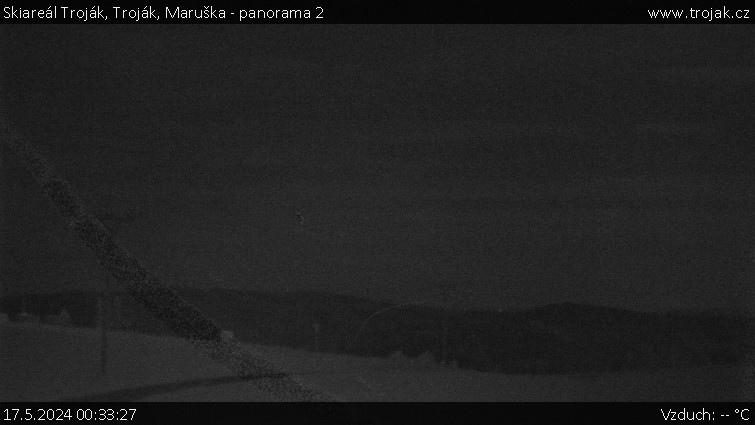 Skiareál Troják - Troják, Maruška - panorama 2 - 17.5.2024 v 00:33