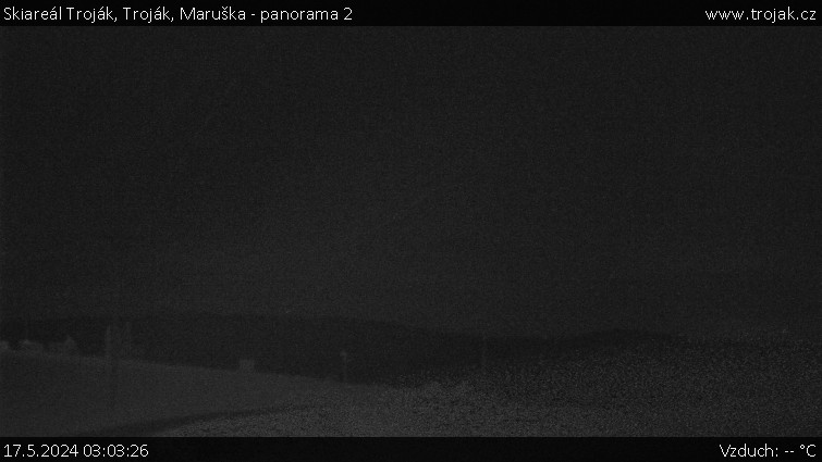 Skiareál Troják - Troják, Maruška - panorama 2 - 17.5.2024 v 03:03