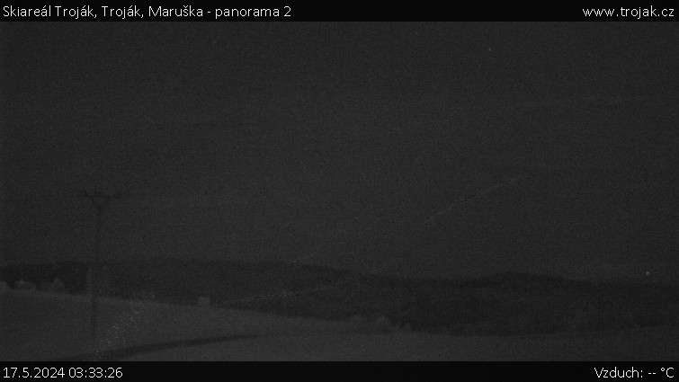 Skiareál Troják - Troják, Maruška - panorama 2 - 17.5.2024 v 03:33
