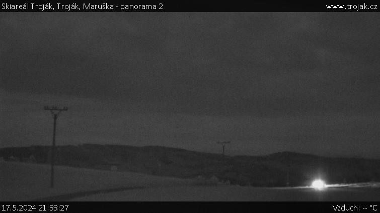 Skiareál Troják - Troják, Maruška - panorama 2 - 17.5.2024 v 21:33