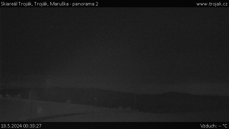 Skiareál Troják - Troják, Maruška - panorama 2 - 18.5.2024 v 00:33